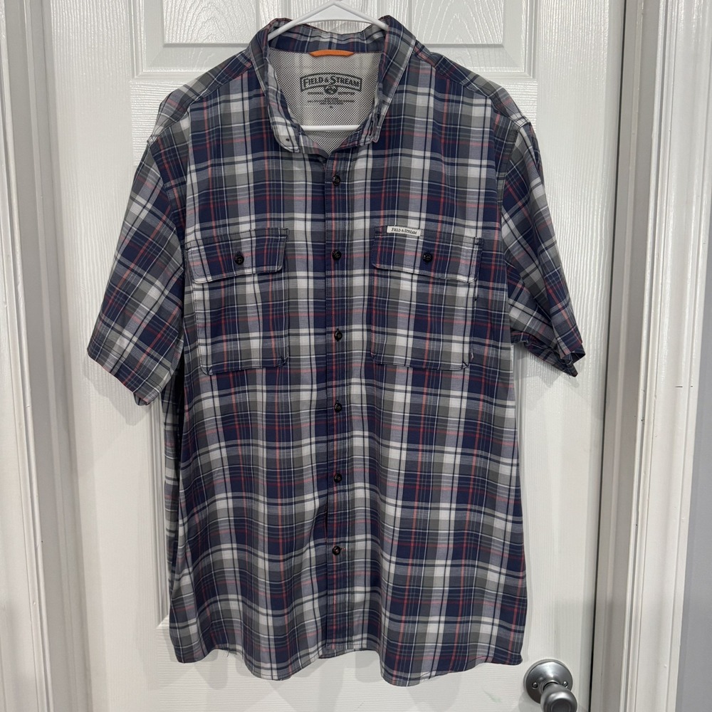 Field And Stream Original Outfitter Men's XL Short Sleeve Button-Up Shirt
